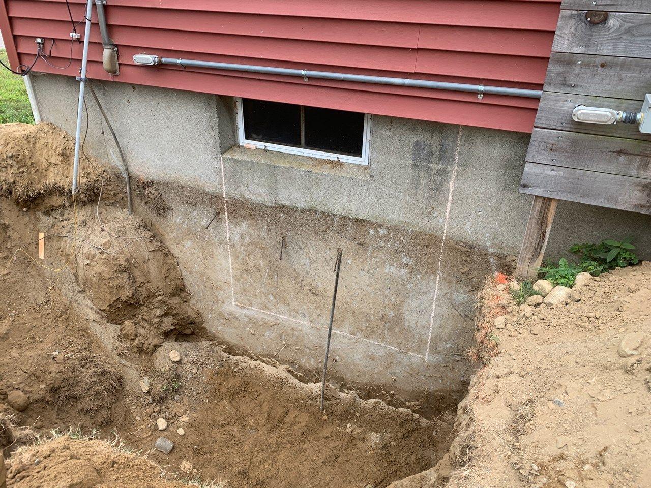 Excavation for egress window